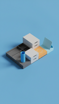 Modular Desktop Organizer with Sliding Trays